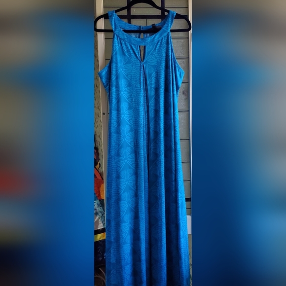 2x Anthony Originals Maxi Dress Blue Butterfly - Picture 7 of 7